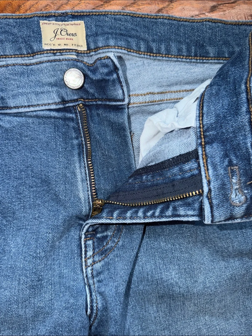 J. Crew Mens 484 stretch denim Jeans, 32 x 30